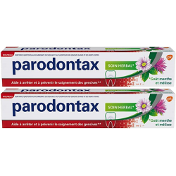 PARODONTAX DENTIFRICE Soin Herbal - Lot de 2x75ml