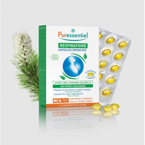 PURESSENTIEL RESPIRATION Capsules Bronches - 30 Capsules