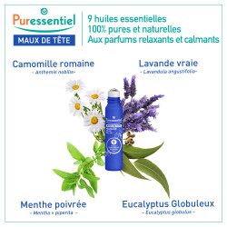 PURESSENTIEL BIEN ETRE AU QUOTIDIEN Roller Maux de tête aux 9