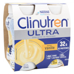 CLINUTREN ULTRA Concentré en Protéines Goût Vanille- 4x200ml