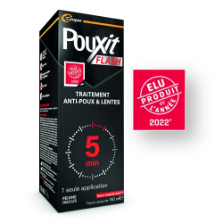 POUXIT FLASH Traitement 5 minutes Anti-Poux et Lentes - 150ml