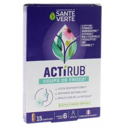 SANTE VERTE ACTIRUB Coups de Froid - 15 Comprimés