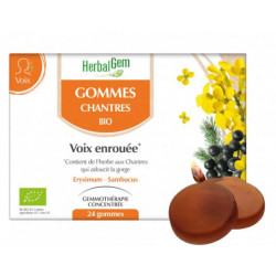 HERBALGEM - Gommes Chantres BIO - 24 Gommes