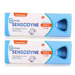 SENSODYNE PRO-ÉMAIL Junior 6-12 ans Menthe Douce - Lot de 2x50ml