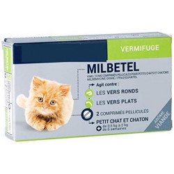 BIOCANINA MILBETEL Vermifuge Petit Chat et Chaton de 0.5kg à