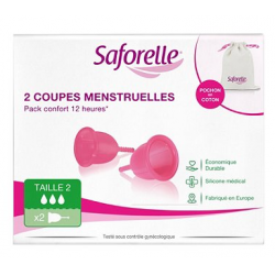 SAFORELLE - 2 Coupes Menstruelles - Taille 2