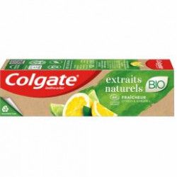 COLGATE Dentifrice Fraîcheur Citron & Agrumes Extraits Naturels