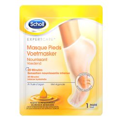 SCHOLL Masque Pieds Nourrissant à l'Huile d'Argan - 1 Paire