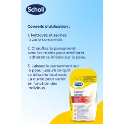 SCHOLL PANSEMENT AMPOULE Différentes Tailles Pour Talons et Orteils - 5 Pansements