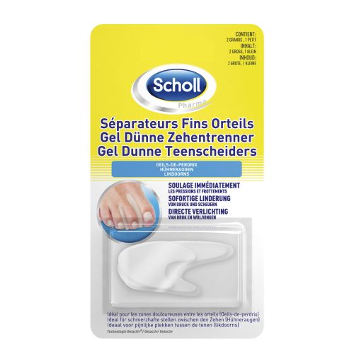 SCHOLL Séparateurs Fins Orteils Œils-de-Perdrix - 3 Séparateurs