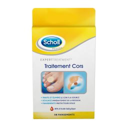 SCHOLL PANSEMENT Traitement Cors et Coricides - 8 Pansements