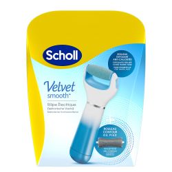 SCHOLL VELVET SMOOTHExpress Pedi Râpe Electrique Bleue Anti-Callosités