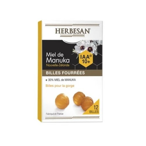 HERBESAN MIEL MANUKA IAA 10+ - 12 billes