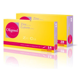 OLIGOSOL Zinc Cuivre - 28 Ampoules