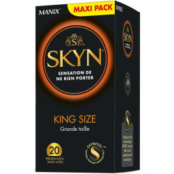 MANIX SKYN KING SIZE Préservatifs Maxi Pack - 20 Préservatifs