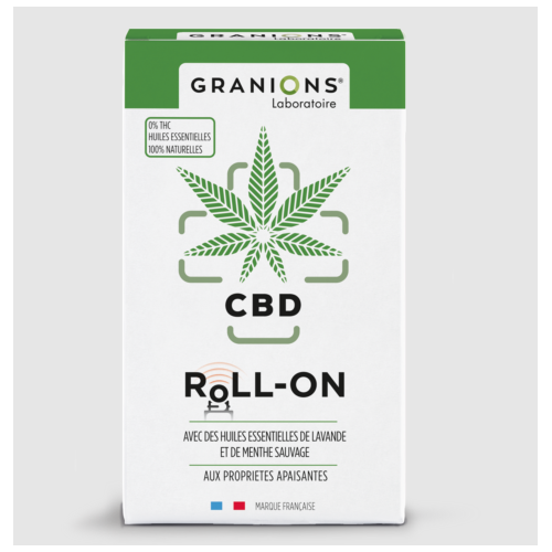 GRANIONS ROLL-ON CBD Huiles Essentielles de Lavande - 5ml