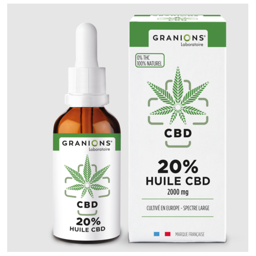 GRANIONS CBD 20% Huile CBD 2000mg - 10ml