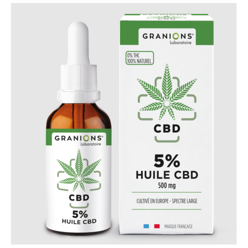 GRANIONS CBD 5% Huile CBD 500mg - 10ml