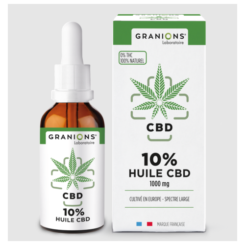 GRANIONS CBD 10% Huile CBD 1000mg - 10ml