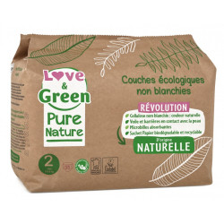 LOVE & GREEN PURE NATURE Couches Écologiques Non Blanchies