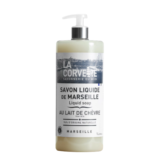 LA CORVETTE Savon Liquide De Marseille au Lait de Chèvre - 1L