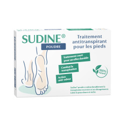 SUDINE POUDRE TRAITEMENT ANTITRANSPIRANT - 6 Sachets Doubles