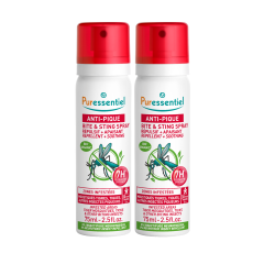 PURESSENTIEL ANTIPIQUE Spray Répulsif - 2x75ml