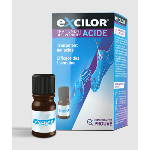 EXCILOR Traitement des Verrues Gel Acide - 4ml