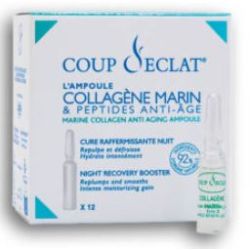 COUP D'ECLAT L'AMPOULE COLLAGENE MARIN Peptides Anti-Âge - 12 Ampoules