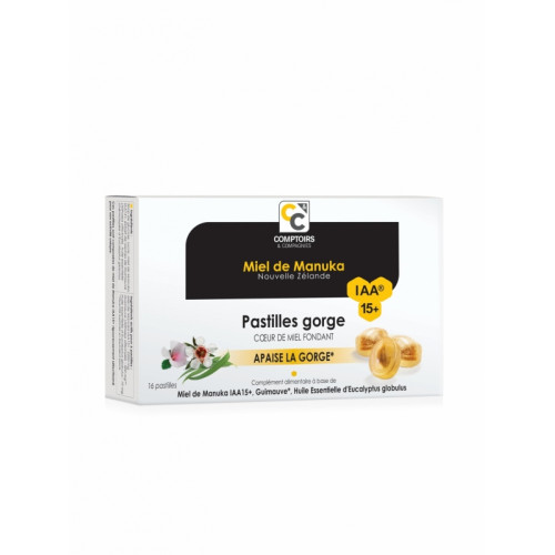 MIEL DE MANUKA IAA15+ Pastilles Gorge Cœur Fondant - 16