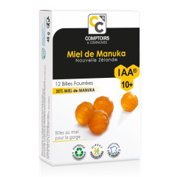 MIEL DE MANUKA IAA10+ Billes Fourées 30% - 12 Billes COMPTOIRS