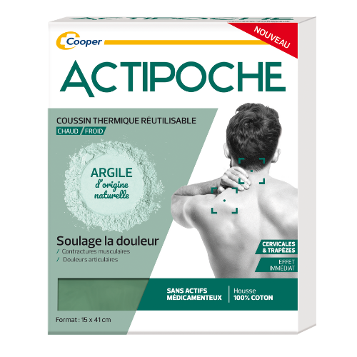 ACTIPOCHE COUSSIN THERMIQUE Chaud/Froid Cervicales et Trapèzes