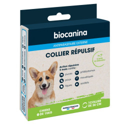 BIOCANINA ANTIPARASITAIRE Collier Répulsif Chiens - 1 Collier