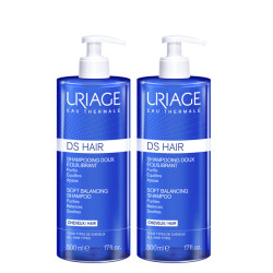 URIAGE DS HAIR Shampooing Doux Équilibrant - Lot de 2 x 500ml