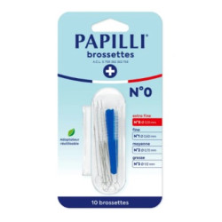 PAPILLI BROSSETTE INTERDENTAIRE N°0 - 10 Brossettes