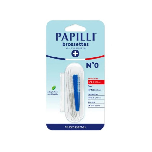 copy of PAPILLI BROSSETTE INTERDENTAIRE N°3P - 10 Brossettes