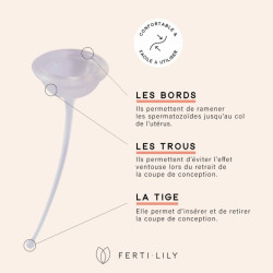 FERTI LILY COUPE DE CONCEPTION Réutilisable 6 Fois - 1 Cup