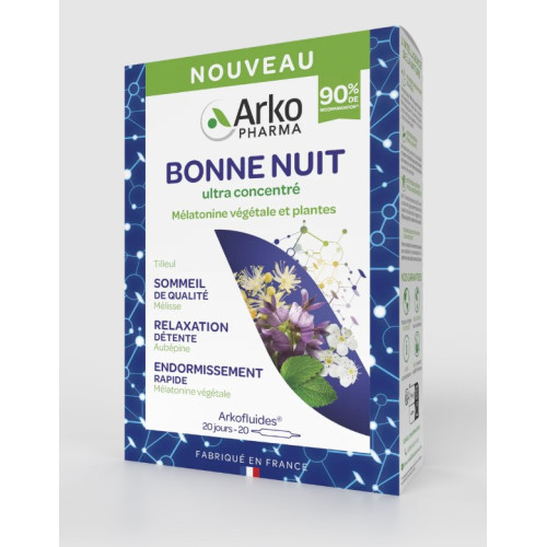 ARKOFLUIDES BONNE NUIT Ultra Concentré - 20 Ampoules