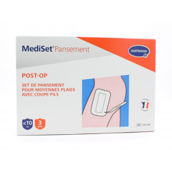 MEDISET PANSEMENT POST-OP SET DE PANSEMENT AVEC COUPE-FILS 3