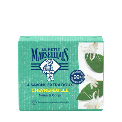 LE PETIT MARSEILLAIS SAVON Chèvrefeuille - 4x100g