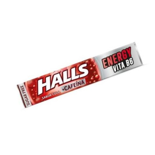 HALLS ENERGY VITA B6 Bonbon Coca et Caféine Sans Sucre - 32g