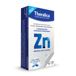 THERALICA ZINC Immunité Peau et Cheveux - 30 Gélules