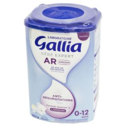 GALLIA AR AMIDON Lait en Poudre Bébé Anti-Régurgitations 0-12