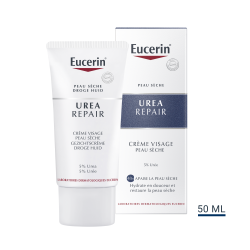 EUCERIN UREAREPAIR Crème Visage Peau Sèche 5% d'Urée - 50ml