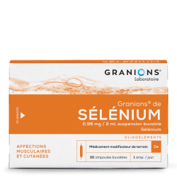 GRANIONS DE SELENIUM 0,96mg/2ml - 30 ampoules