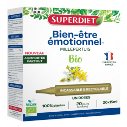 SUPERDIET Millepertuis BIO Bien-Être Émotionnel - 20 Unidoses