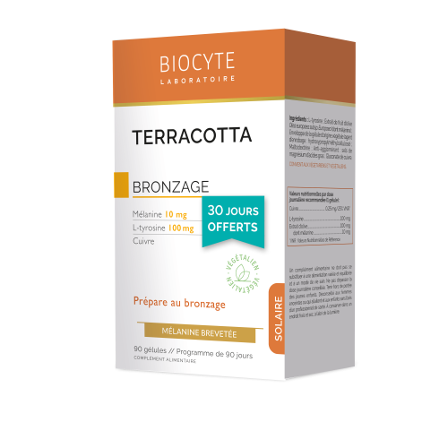 BIOCYTE TERRACOTTA SOLAIRE Bronzage et Protection Cellulaire -