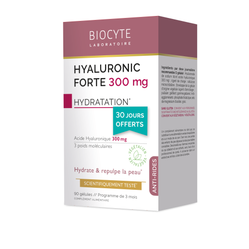 BIOCYTE Acide Hyaluronic Forte 300mg - 90 Gélules