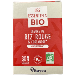 LES ESSENTIELS BIO Levure de Riz Rouge et Coriandre - 30 Gélules