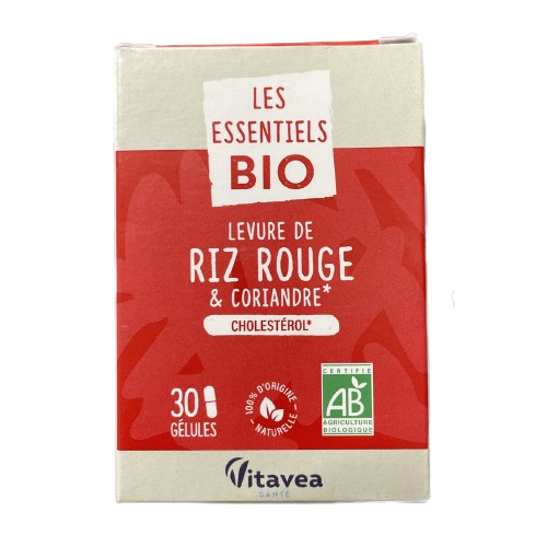 LES ESSENTIELS BIO Levure de Riz Rouge et Coriandre - 30 Gélules